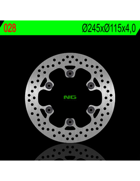 Disque de frein fixe arrière droit NG 245x115x4,0