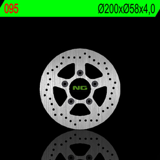 Disque de frein fixe arrière central NG 200x58x4,0