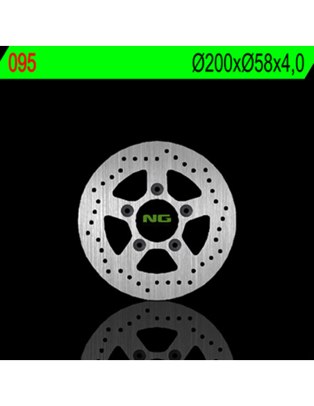 Disque de frein fixe arrière central NG 200x58x4,0