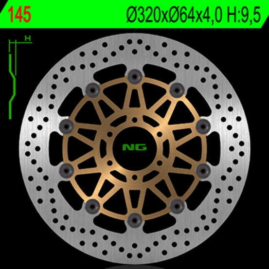 Disque de frein avant NG 320x64x5,0