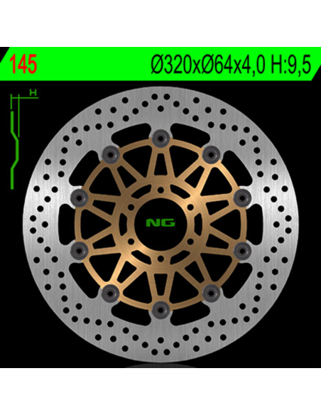 Disque de frein avant NG 320x64x5,0