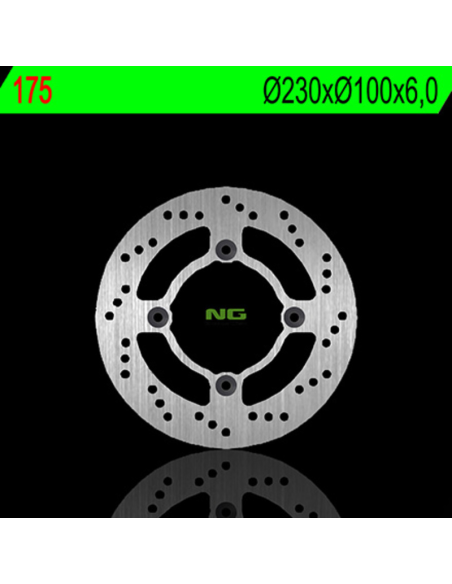 Disque de frein fixe arrière droit NG 230x100x6,0