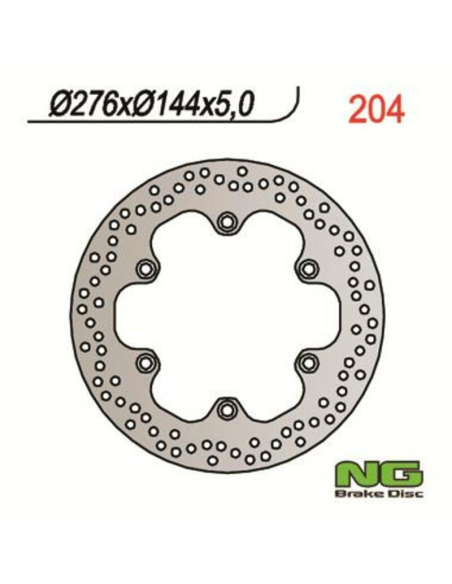 Disque de frein fixe droit ou gauche NG 276x144x5,0