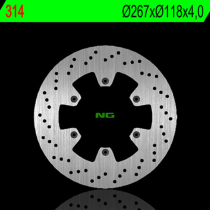 Disque de frein NG avant 267x118x4,0
