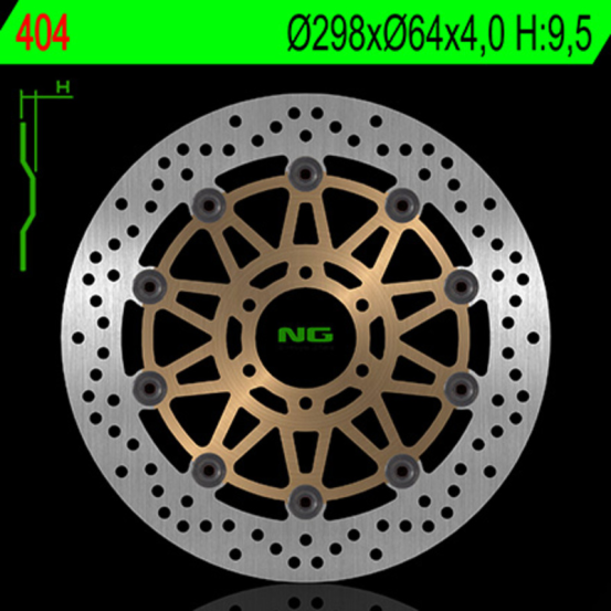 Disque de frein avant NG 298x64x4,0