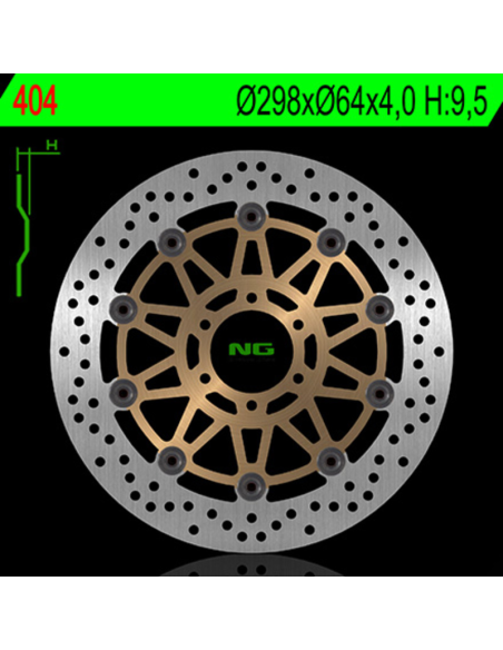 Disque de frein avant NG 298x64x4,0