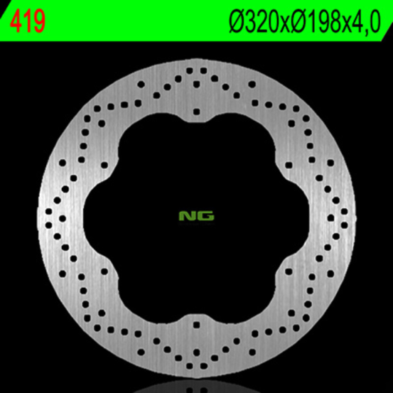 Disque de frein fixe avant gauche NG 320x198x4,0