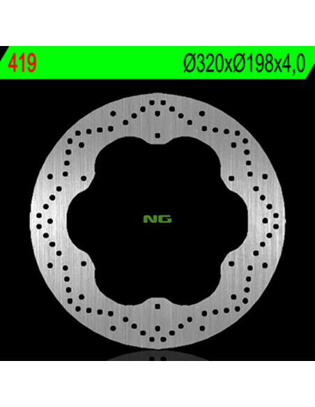 Disque de frein fixe avant gauche NG 320x198x4,0