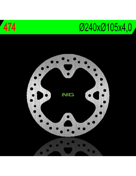 Disque de frein NG arrière 240x105x4,0