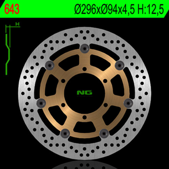 Disque de frein avant NG 296x94x4,5