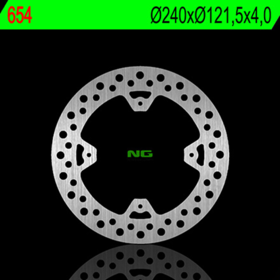 Disque de frein NG arrière 240x121,5x4,0 (Ø perçages 6,5mm)
