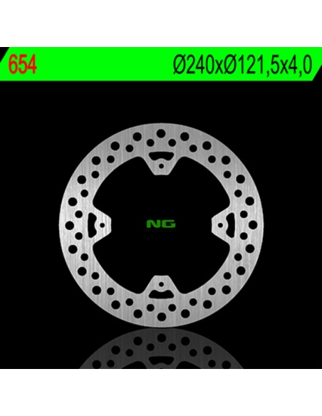 Disque de frein NG arrière 240x121,5x4,0 (Ø perçages 6,5mm)