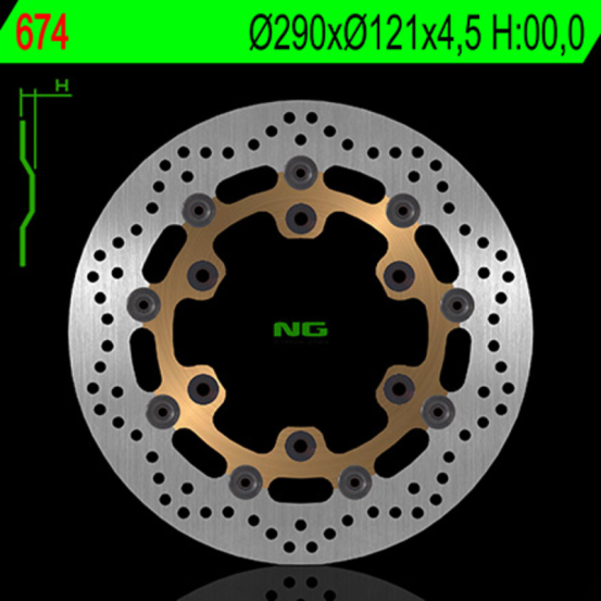 Disque de frein NG avant 290x121x4,5