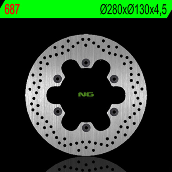 Disque de frein fixe avant NG 280x130x4,0