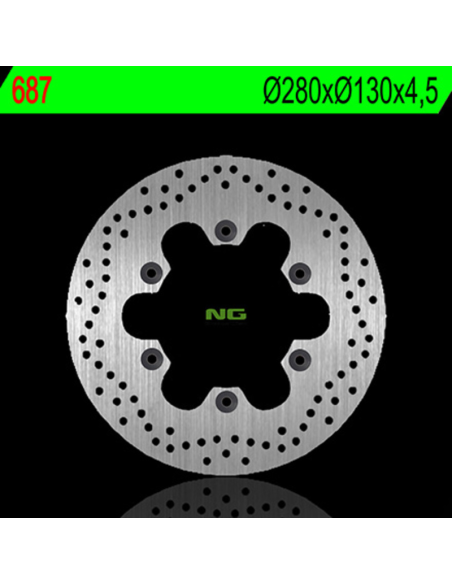 Disque de frein fixe avant NG 280x130x4,0
