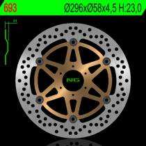 Disque de frein avant NG 296x58x4,5