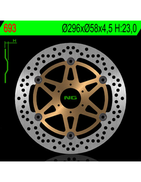 Disque de frein Avant NG BRAKES HONDA