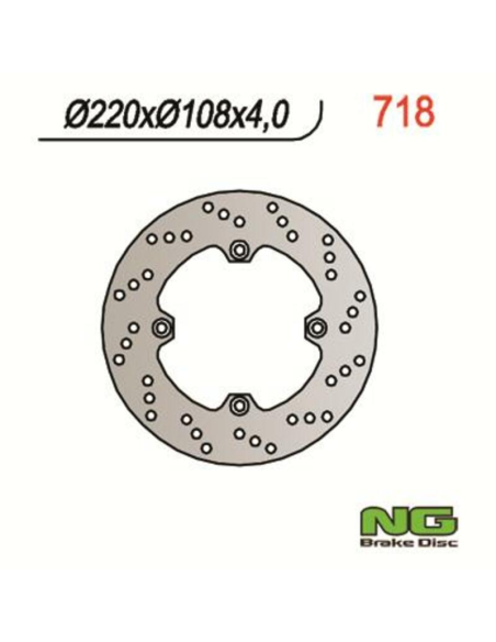 Disque de frein arrière NG 220x108x4,0