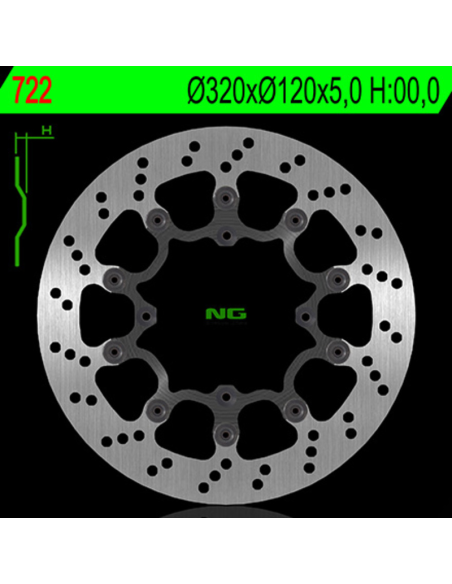 Disque de frein NG avant 320x120x5,0