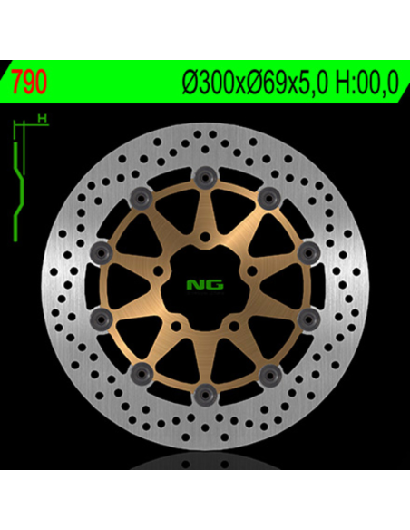 Disque de frein flottant avant NG 300x69x5,0