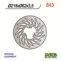 Disque de frein arrière NG 218x62x3,5