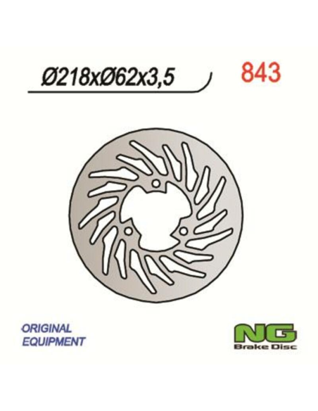 Disque de frein arrière NG 218x62x3,5