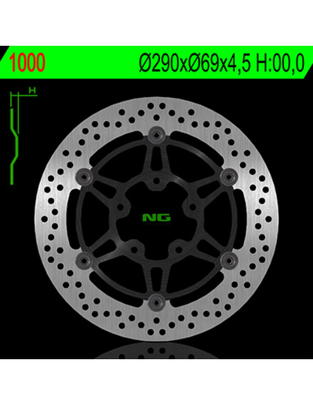 Disque de frein flottant avant NG 290x69x4,5