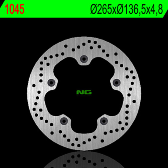 Disque de frein arrière NG 265x136x5,0