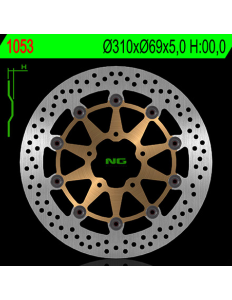 Disque de frein fixe avant gauche ou droit NG 310x69x5,0