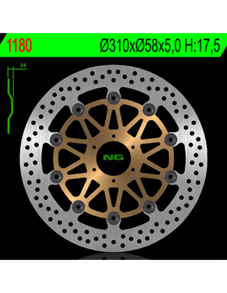 Disque de frein flottant avant NG pour Honda 1000 CB Big One 1994-1996