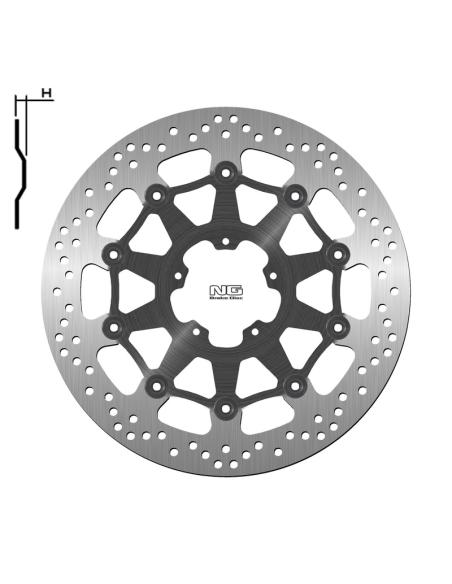 Disque de frein Avant NG BRAKES 330x78x5
