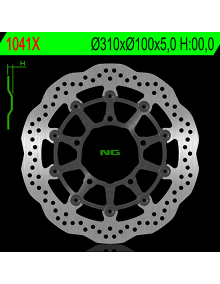 Disque de frein à pétales flottant avant NG Wave pour Suzuki GSX-R