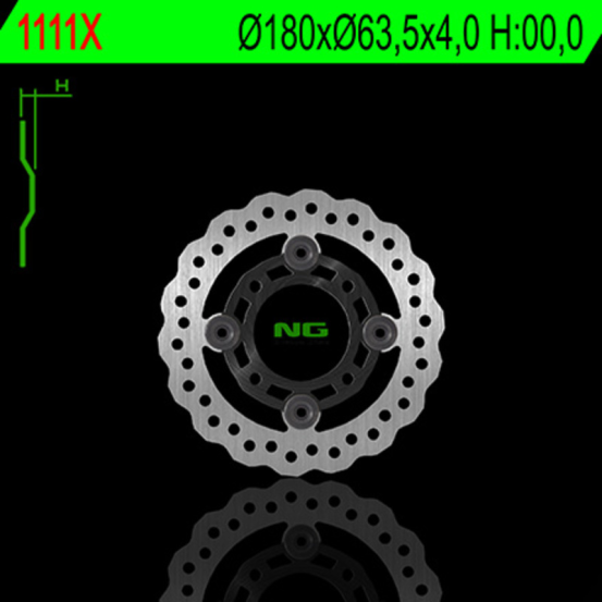 Disque de frein fixe avant NG 180x63x4,0
