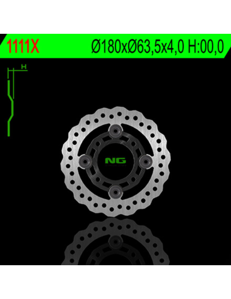 Disque de frein fixe avant NG 180x63x4,0