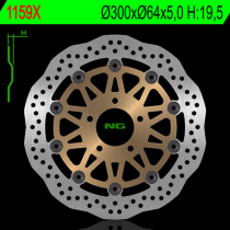 Disque de frein à pétales flottant avant NG Wave pour SUZUKI 750 GSX Inazuma 1997-2003