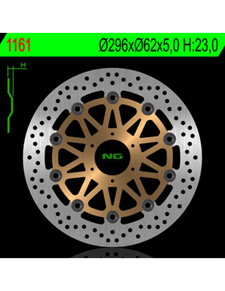 Disque de frein Avant NG BRAKES HONDA