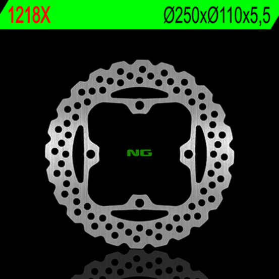 Disque de frein à pétales fixe arrière NG Wave 750/1000 Z 2007-2013 et 1400 GTR/ZZR 06-13