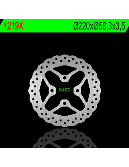Disque de frein NG à pétales avant 220x58.3x3.5