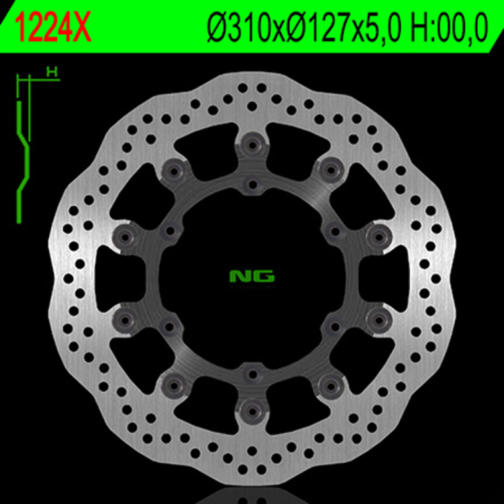 Disque de frein avant NG flottant pétale KTM SMR, Husaberg FSE-C