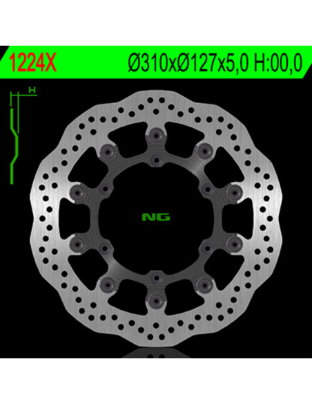 Disque de frein avant NG flottant pétale KTM SMR, Husaberg FSE-C