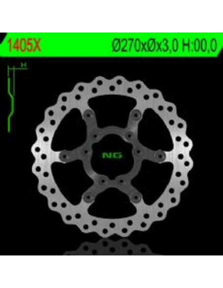 Disque de frein à pétales fixe arrière NG Wave pour TM
