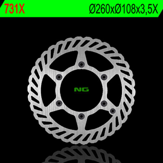 Disque de frein à pétales avant NG 260x108x3,5