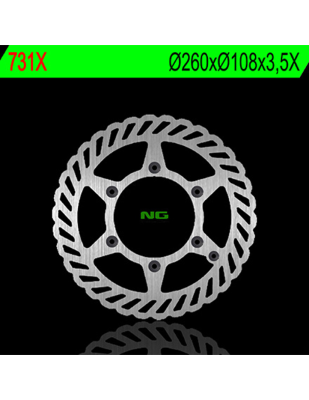 Disque de frein à pétales avant NG 260x108x3,5