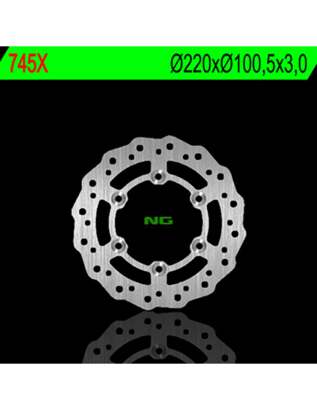 Disque de frein NG à pétales avant 220x100x3,0