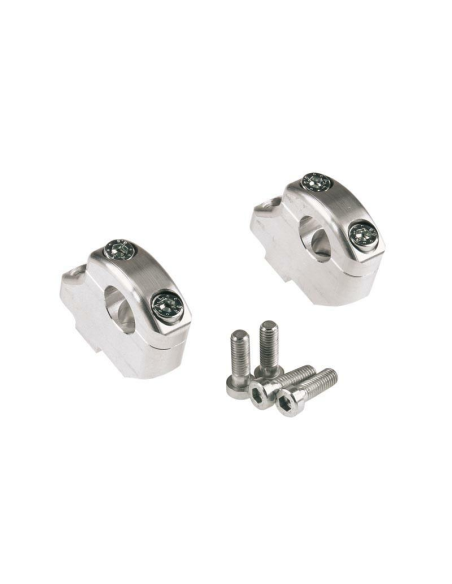 Pontets Décalés Et Réhausseurs Lsl Argenté 16/25Mm, Pour Ducati Avec Guidon Ø28,6Mm