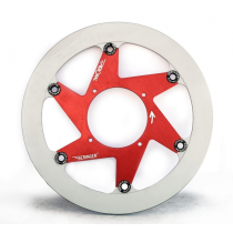 Disque de frein BERINGER Aeronal fonte flottant rouge 320mm pour roue en 17 - H15LGRF