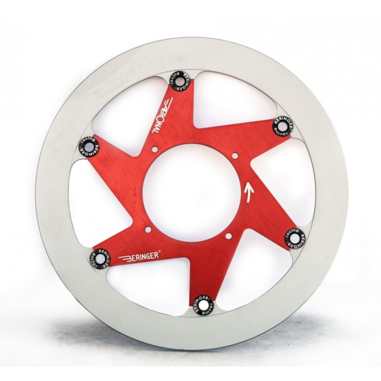 Disque de frein BERINGER Aeronal fonte flottant rouge 320mm pour roue en 17 - KT3LGRF