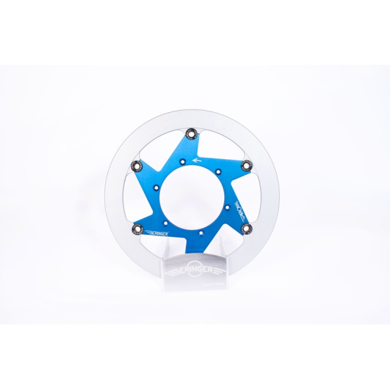 Disque de frein BERINGER Aeronal fonte flottant bleu 320mm pour roue en 17 - S10LGBLF