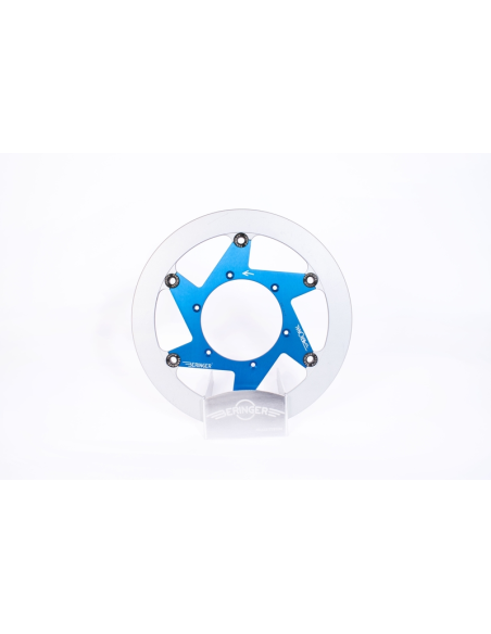 Disque de frein BERINGER Aeronal fonte flottant bleu 320mm pour roue en 17 - S10LGBLF