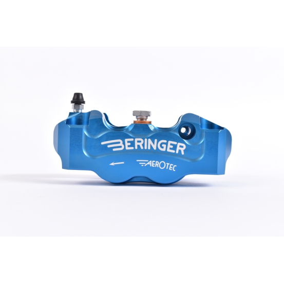 Étrier de frein radial gauche BERINGER Aerotec® 4 pistons diamètre 32mm entraxe 108mm bleu